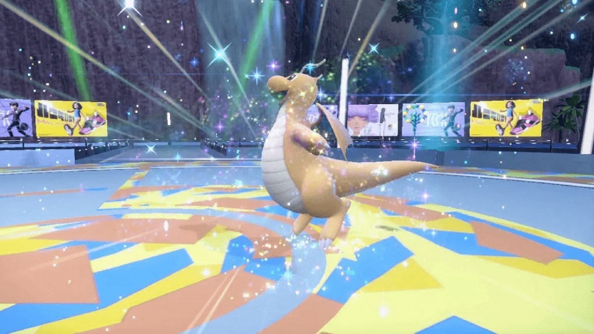 Dragonite&#039;s deadly arsenal of moves benefits substantially from terastallization (Image via Game Freak)