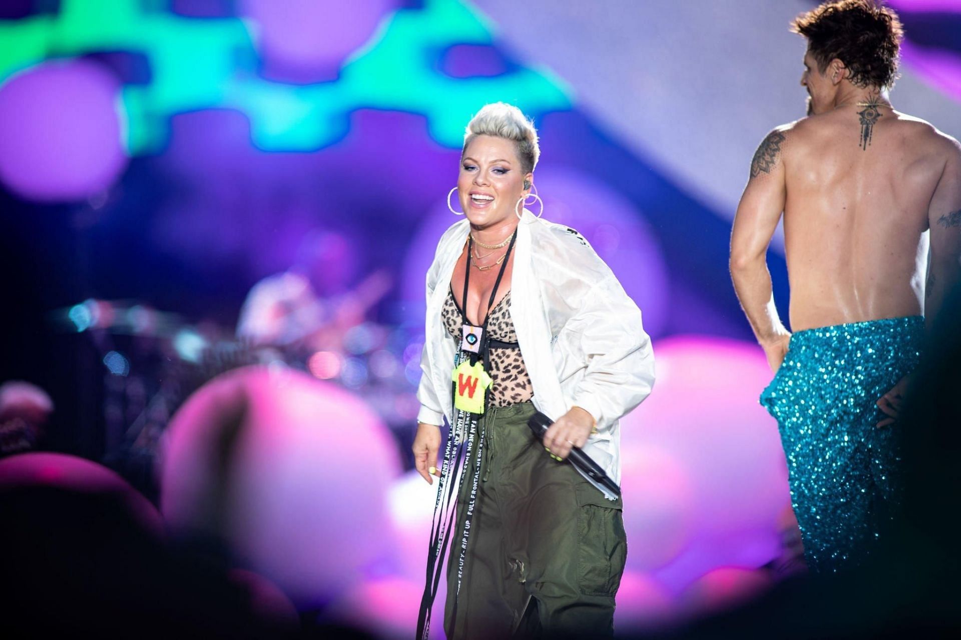 Pink at BottleRock, Napa Valley, California, 2022 (Image via Getty Images)