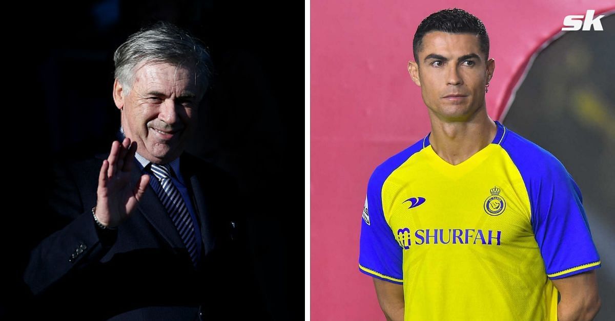 Cristiano Ronaldo worked with Carlo Ancelotti at Real Madrid