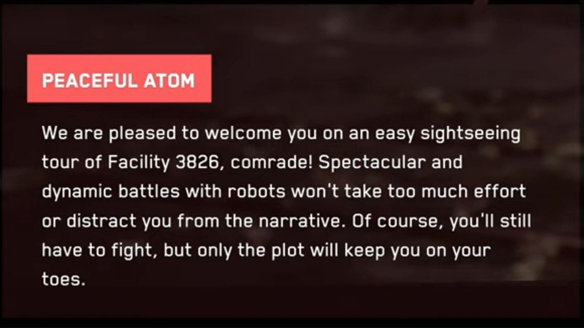 Peaceful Atom is the easy difficulty setting (Image via YouTube/ theRadBrad)