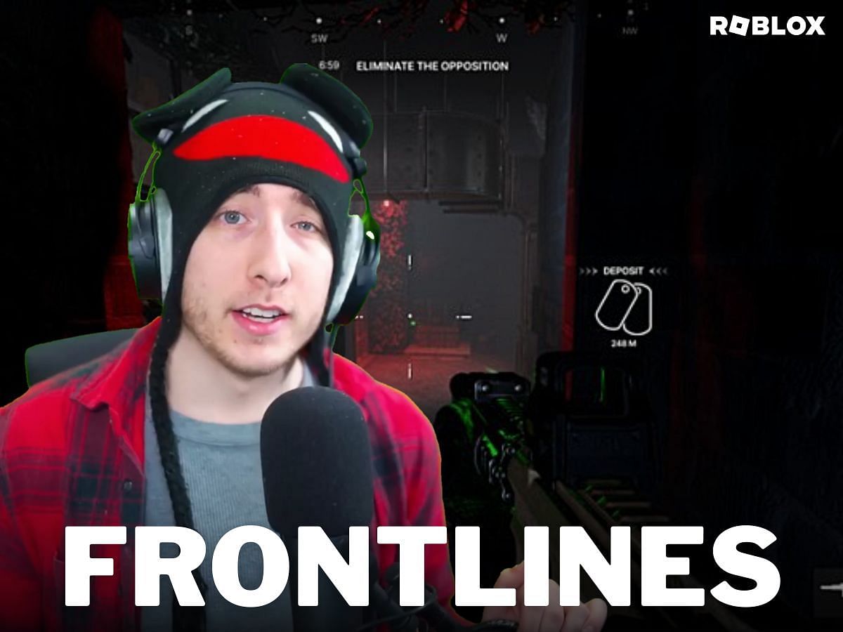 KreekCraft reacts to Frontlines with his new social media post (Image via Sportskeeda) 