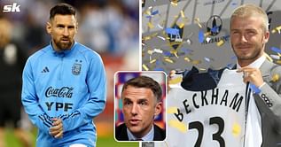“It’s big for the MLS” – Phil Neville chooses whether Lionel Messi or David Beckham signing would be biggest MLS transfer