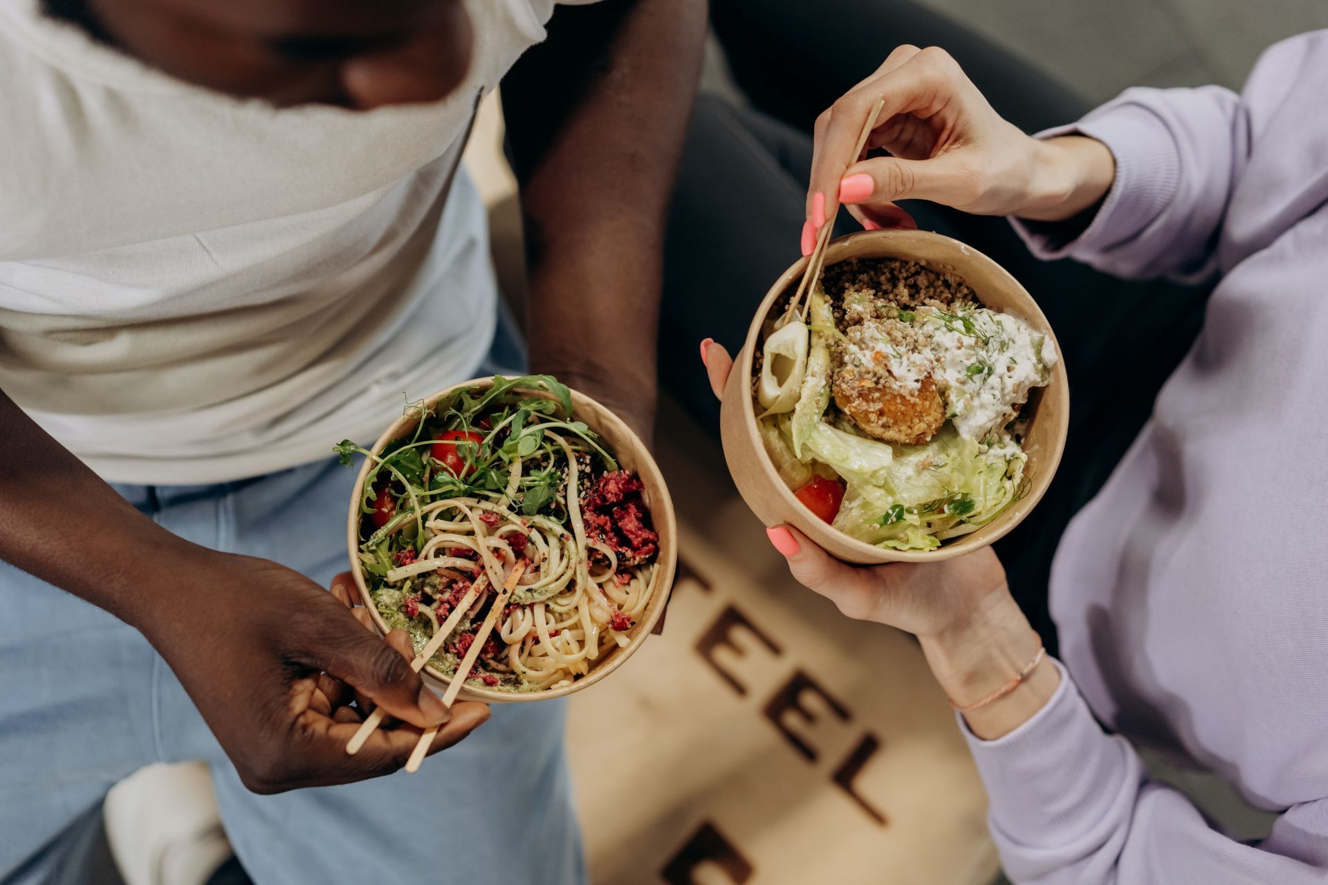 Eating a balanced diet. (Image via Pexels/Mikhail Nilov)