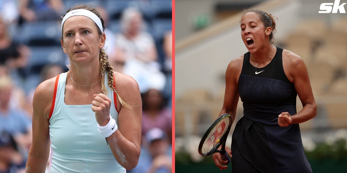 Victoria Azarenka (L) &amp; Madison Keys