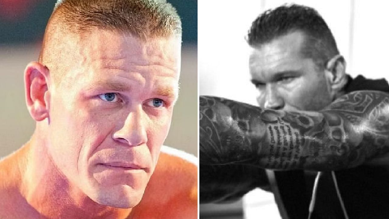 John Cena (left); Randy Orton (right)