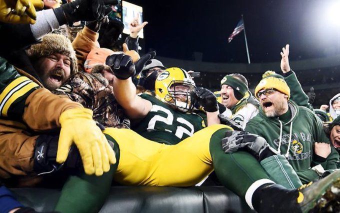 Lambeau Field started with a chain-link fence around it