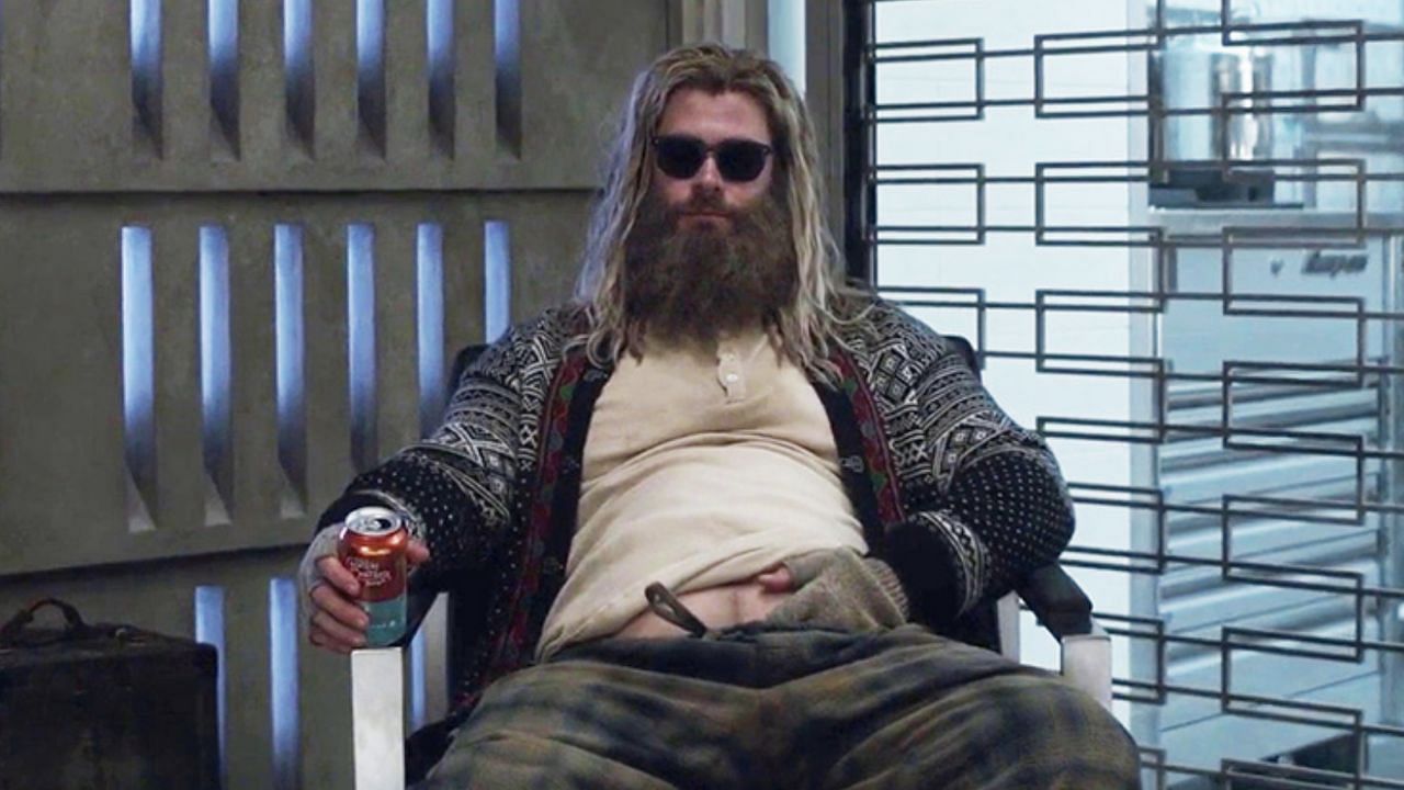 Thor deals with PTSD and eating disorder after his failure to defeat Thanos (Image via Marvel Studios)