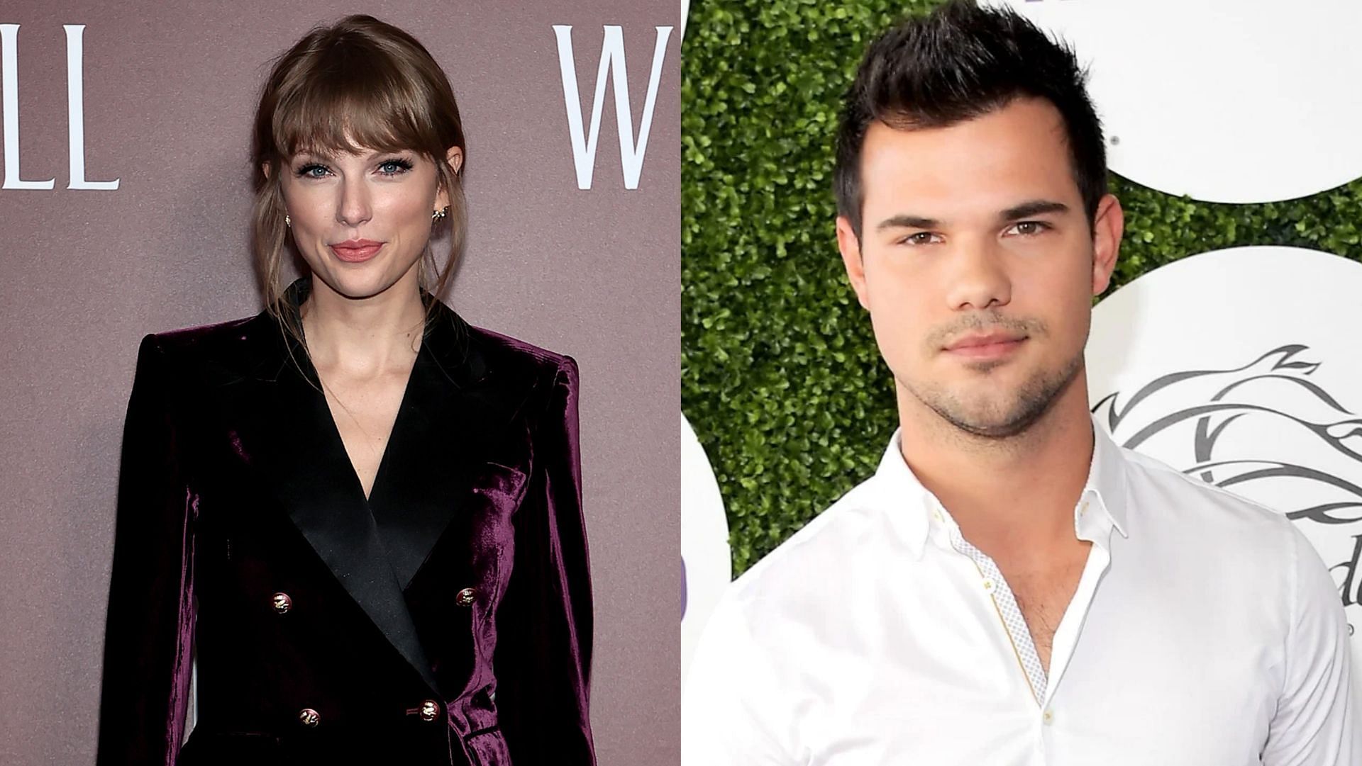 Taylor Swift and Taylor Lautner. (Image via Dimitrios Kambouris/Getty, Charley Gallay/Getty)