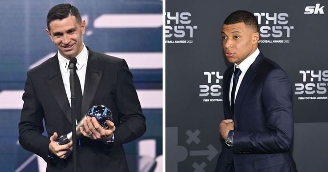 WATCH: Kylian Mbappe’s cold reaction to Emi Martinez’s speech during FIFA award ceremony after World Cup rivalry