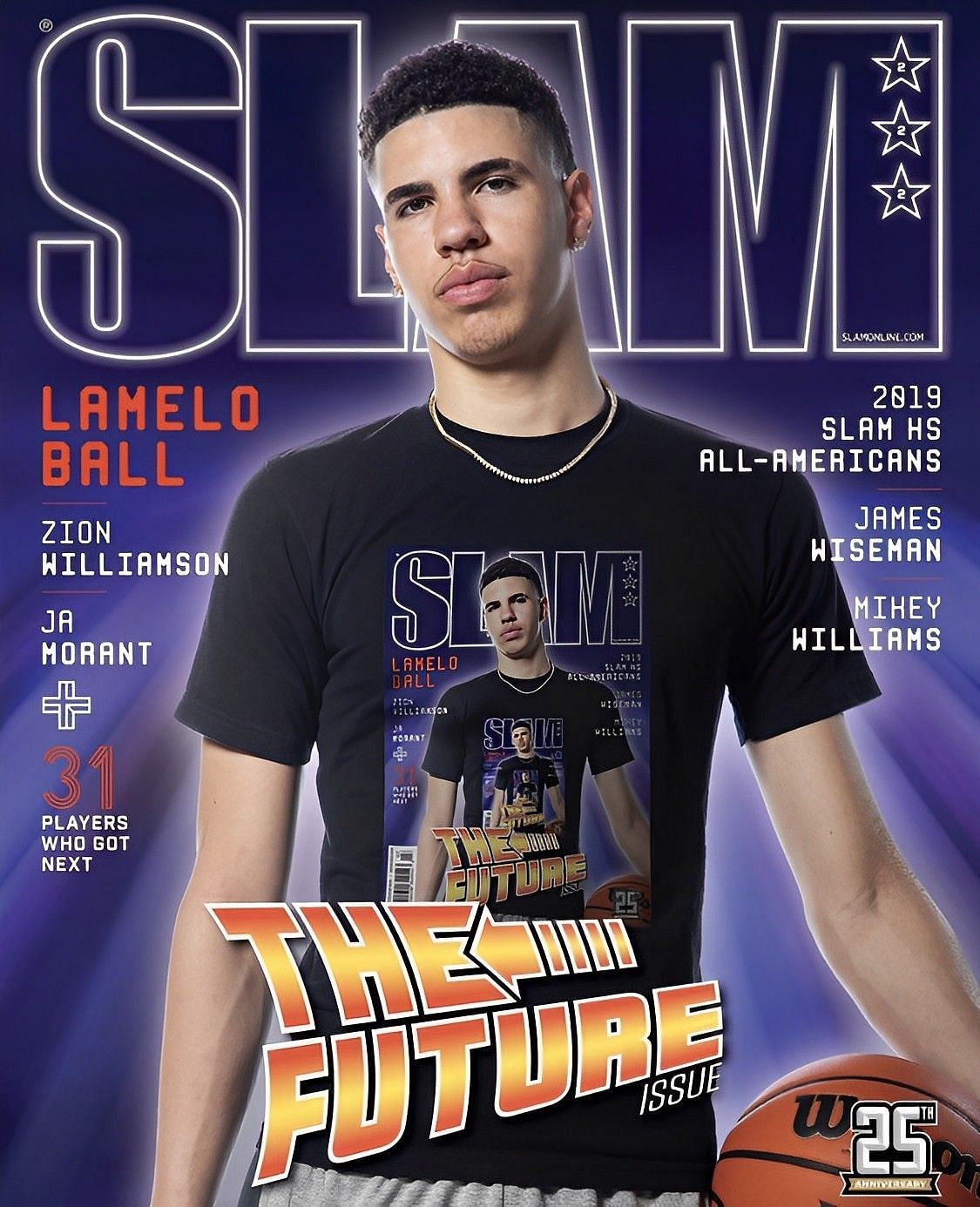 LaMelo Ball in the cover of SLAM