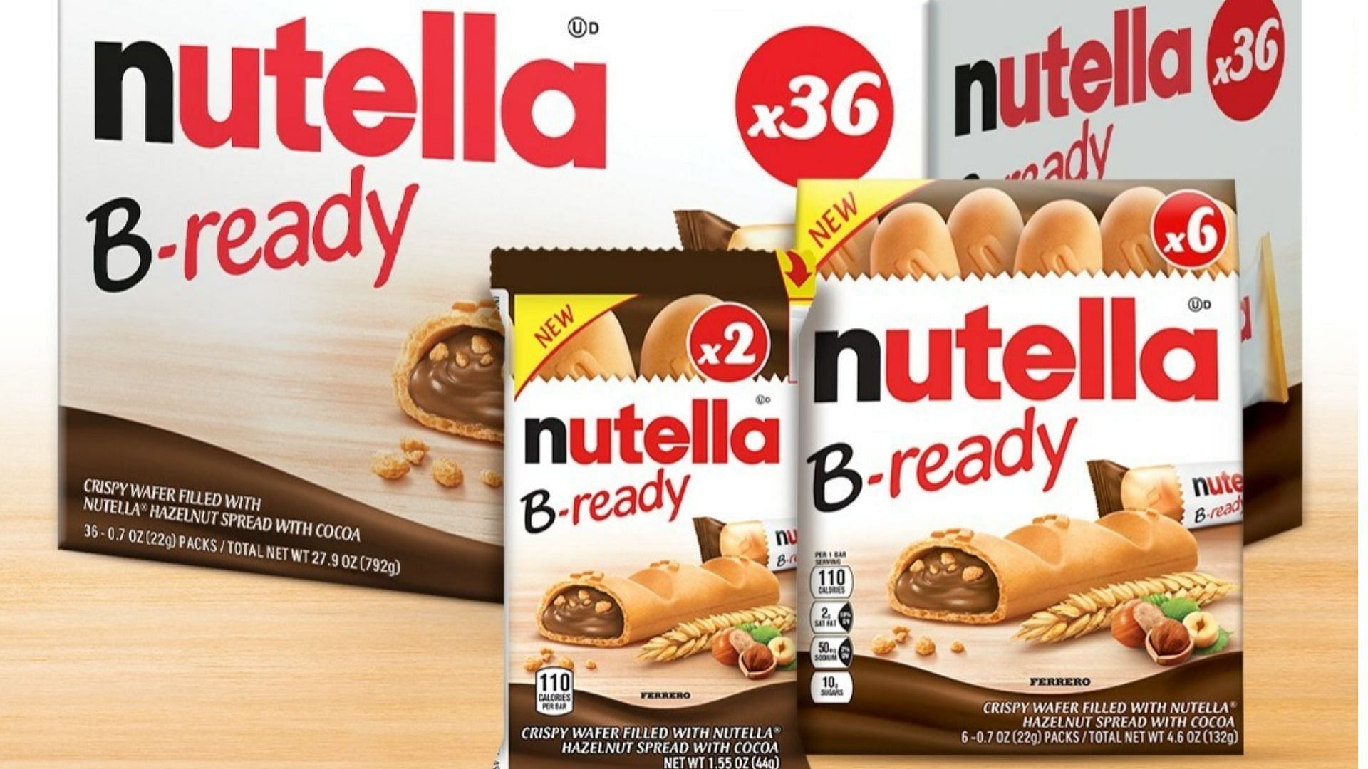 enjoy the irresistible B-Ready snack anywhere, anytime (Image via Nutella)