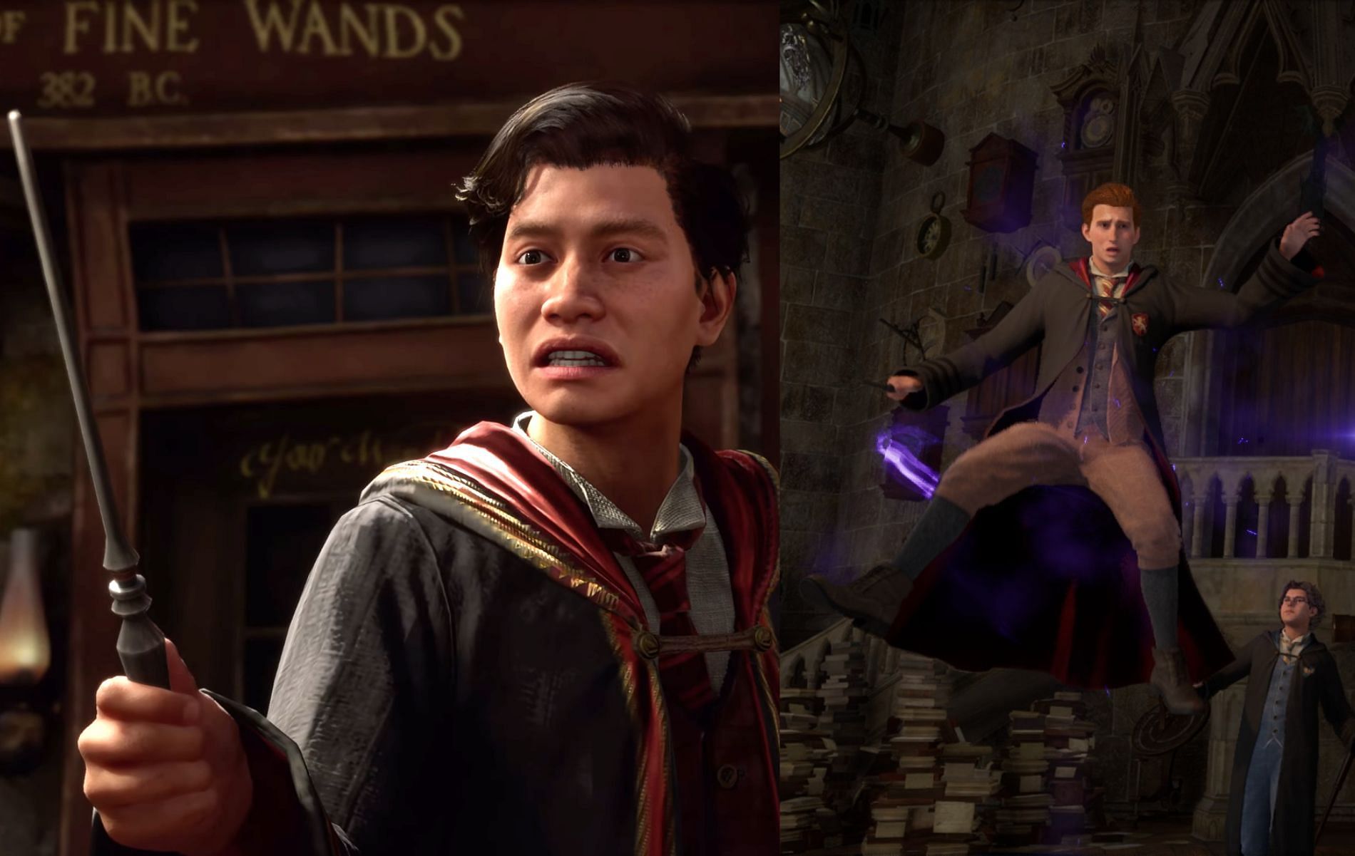While they sound simialr, the two levitation spells do have some differences (Images via Warner Bros Inetractive Entertainment)