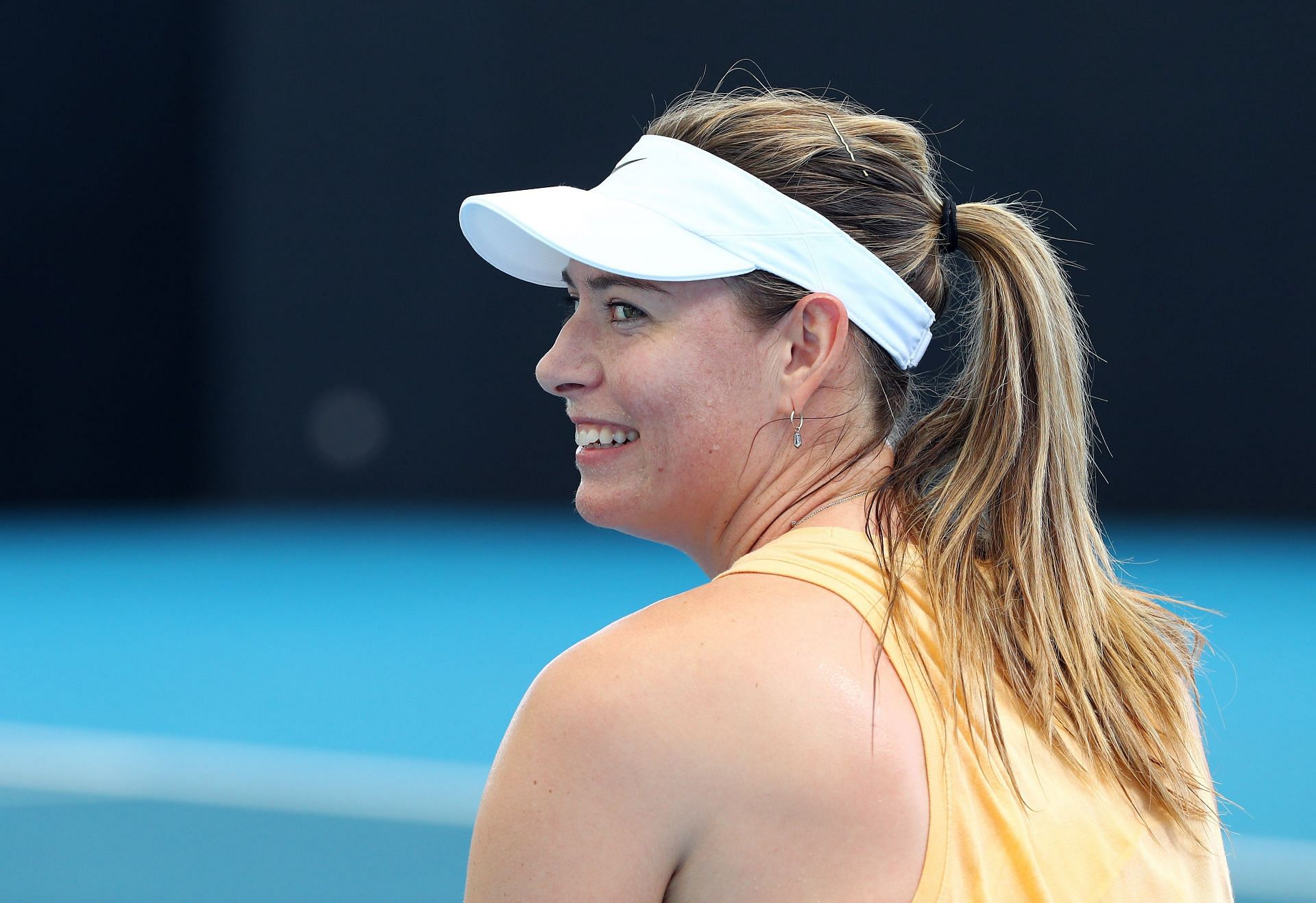 Maria Sharapova at the 2020 Brisbane International.