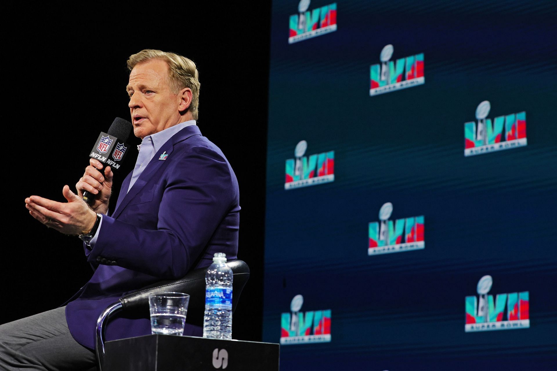 Super Bowl LVII - NFL Commissioner Roger Goodell Press Conference