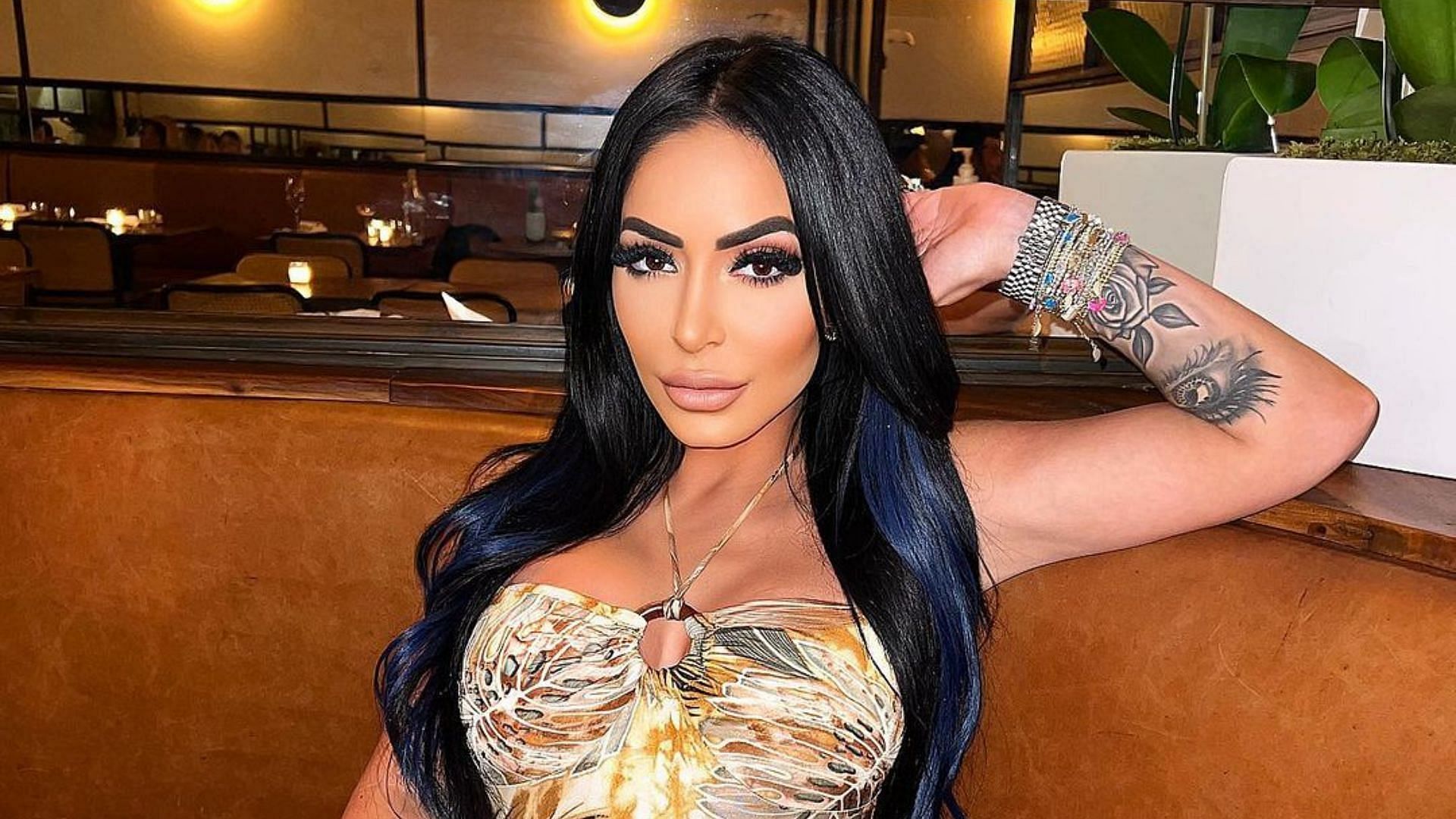 Angelina from Jersey Shore is issuing a challenge for a certain WWE superstar.