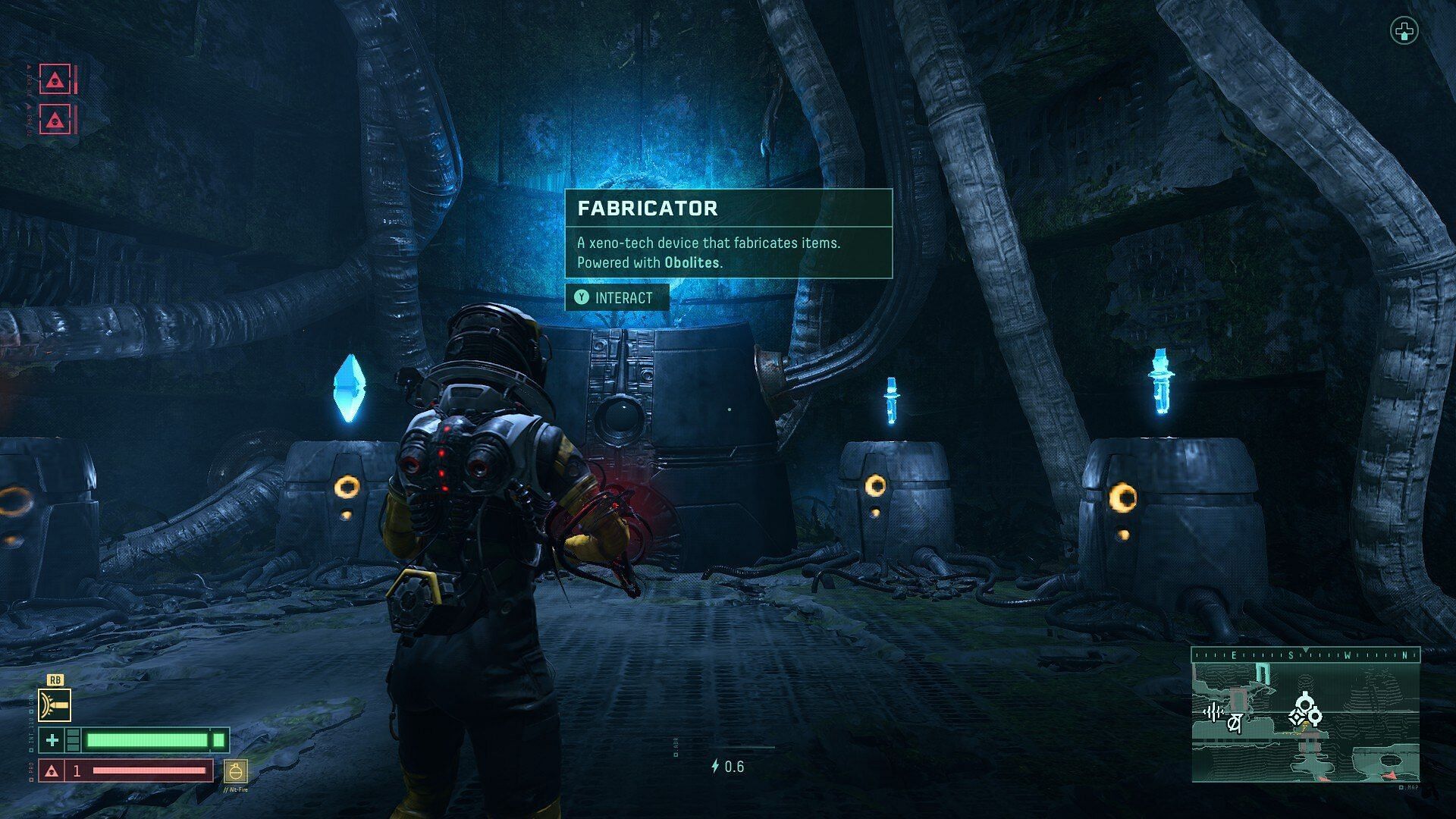 The Fabricator allows you to craft items using Obolites (Image via Housemarque, PlayStation)