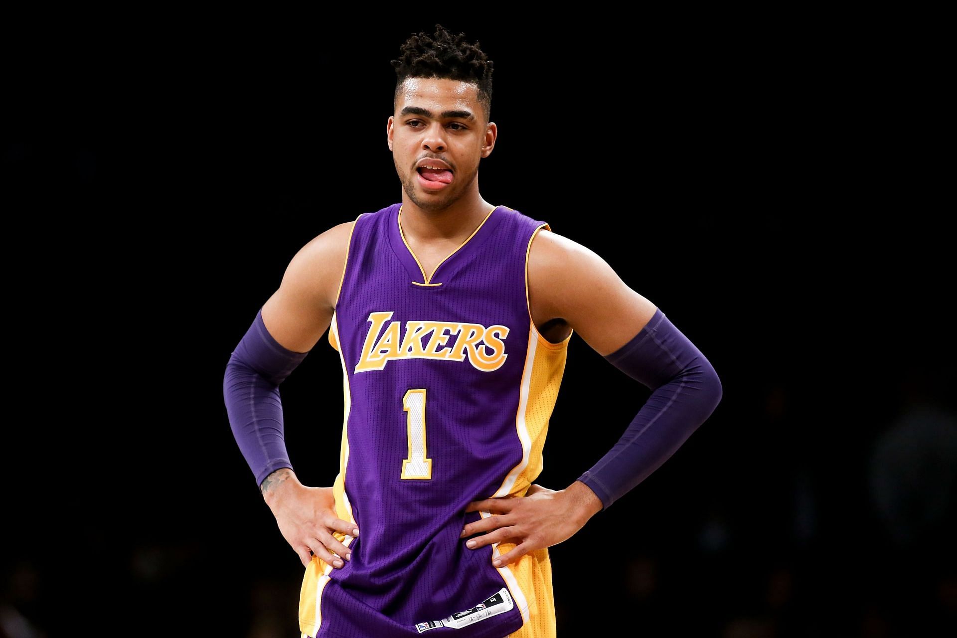 D&#039;Angelo Russell with the LA Lakers