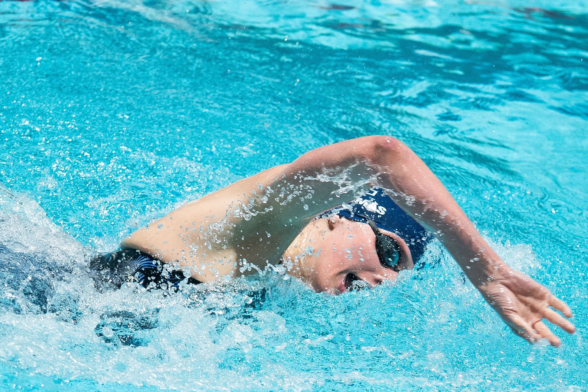 University of Pennsylvania swimmer Lia Thomas swims the 500 freestyle (Photo by Kathryn Riley/Getty Images)
