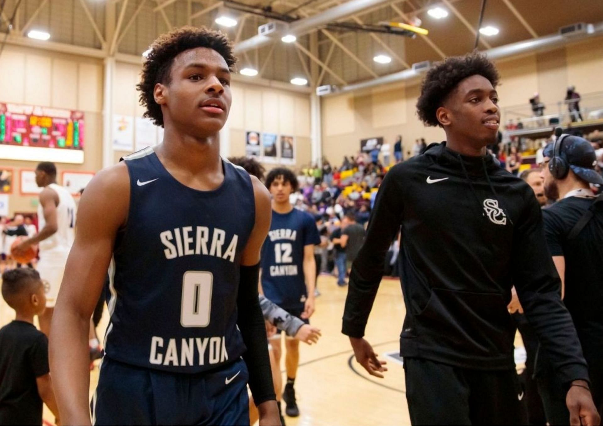 Zaire Wade and Bronny James played one season together at Sierra Canyon. [photo: SportsRush]
