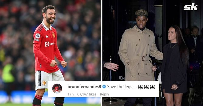 Manchester United star Bruno Fernandes issues cheeky response after Marcus Rashford's incredible Valentine's Day surprise to fiancée Lucia Loi
