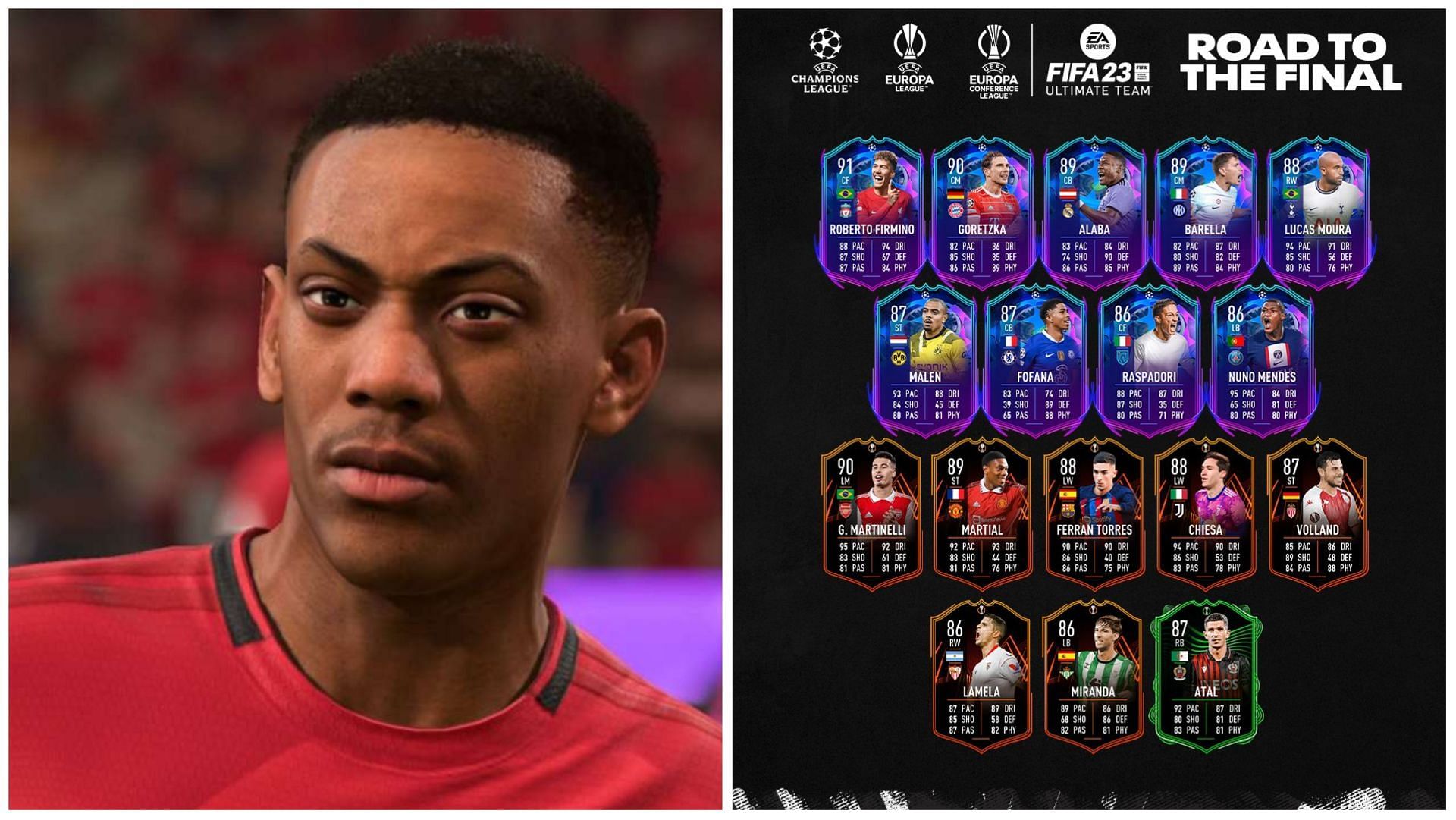 These are the best RTTF cards in FIFA 23 (Images via EA Sports)