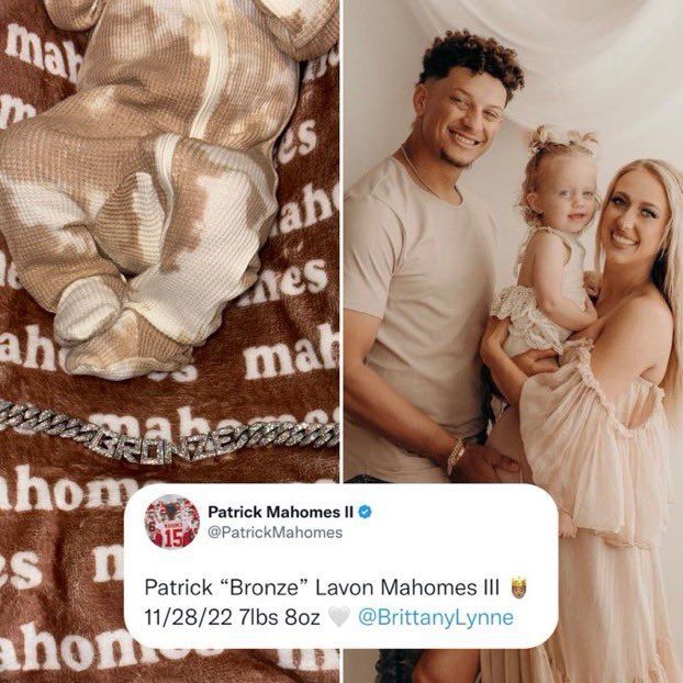 Patrick Mahomes' Daughter Cuddles Baby Brother on 2nd Birthday