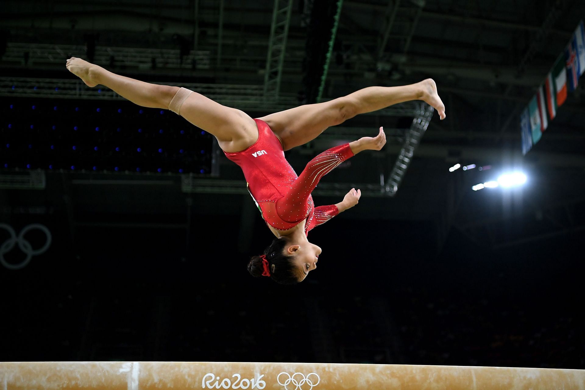 Laurie Hernandez at the 2016 Rio games, Olympic Artistic Gymnastics