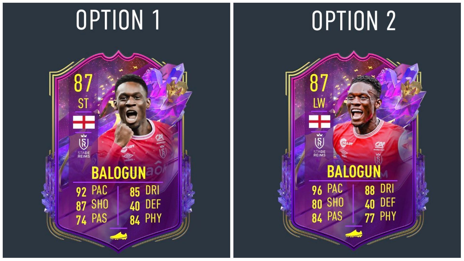 Future Stars Balogun is now available in FIFA 23 (Images via EA Sports)