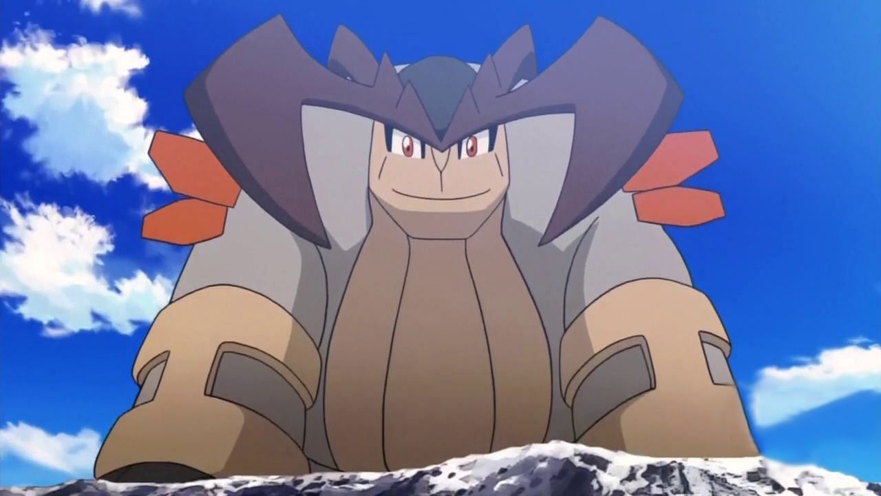 Terrakion as it appears in the anime (Image via The Pokemon Company)