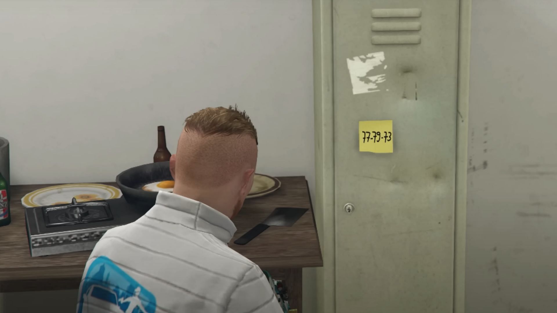 Code for the safe in a Stash House (Image via YouTube @ GTA Series Videos)