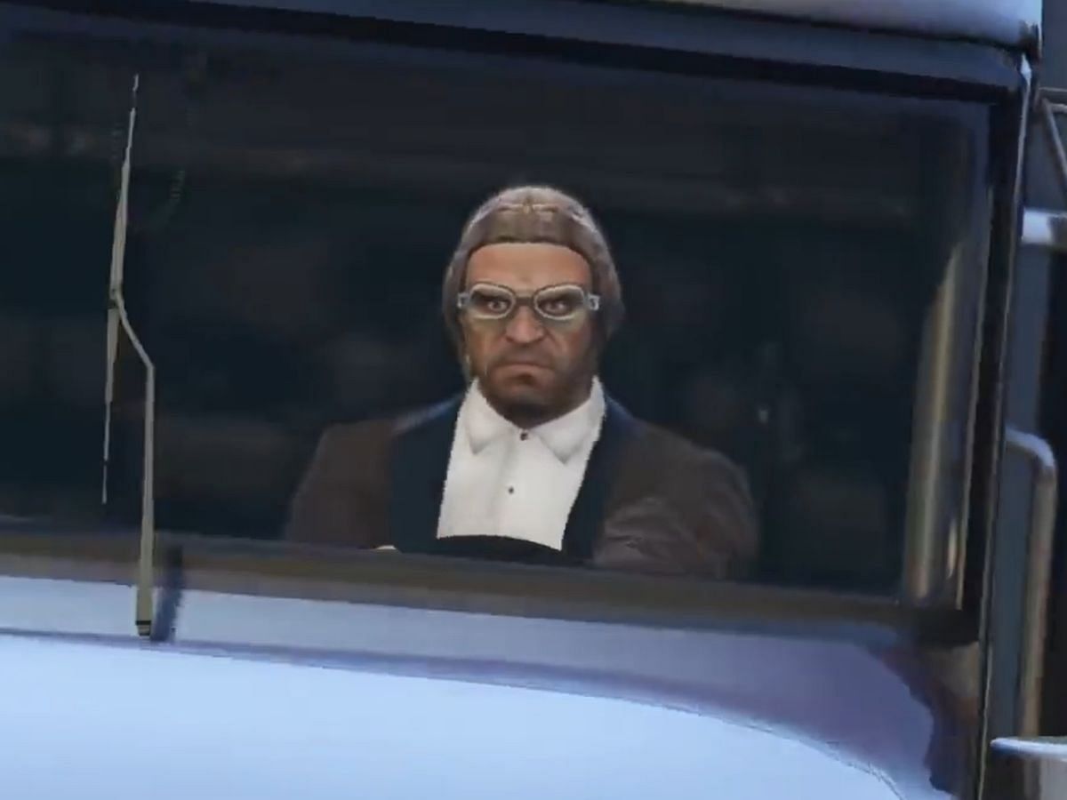 Trevor Philips driving the GTA 6 trailer truck as seen in the video (Image via Twitter/Robbin Rams)
