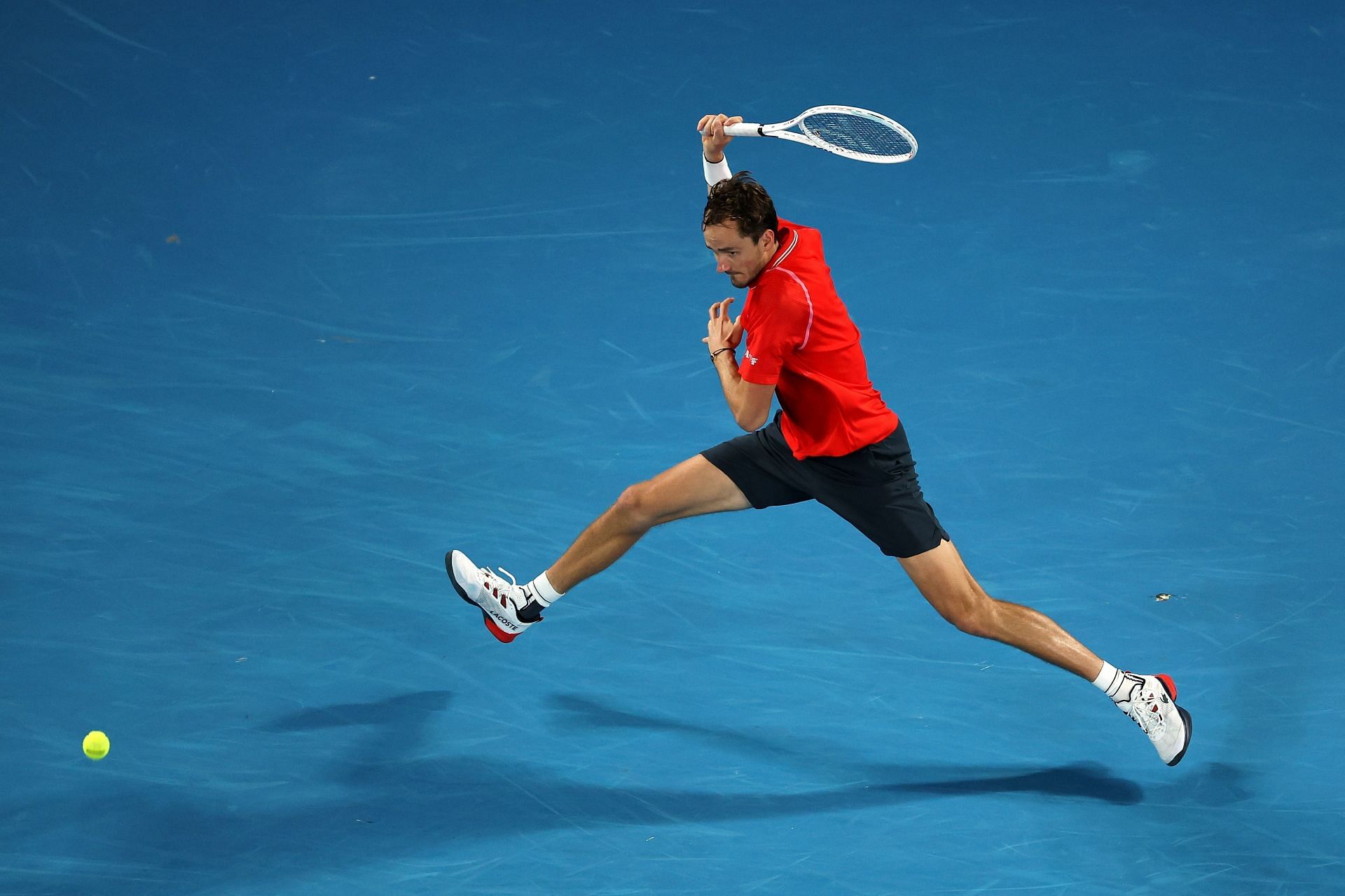 Daniil Medvedev in action at the 2023 Australian Open