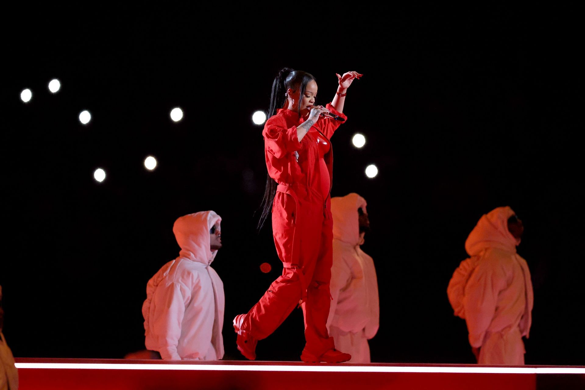 Rihanna at the Apple Music Super Bowl LVII Halftime Show