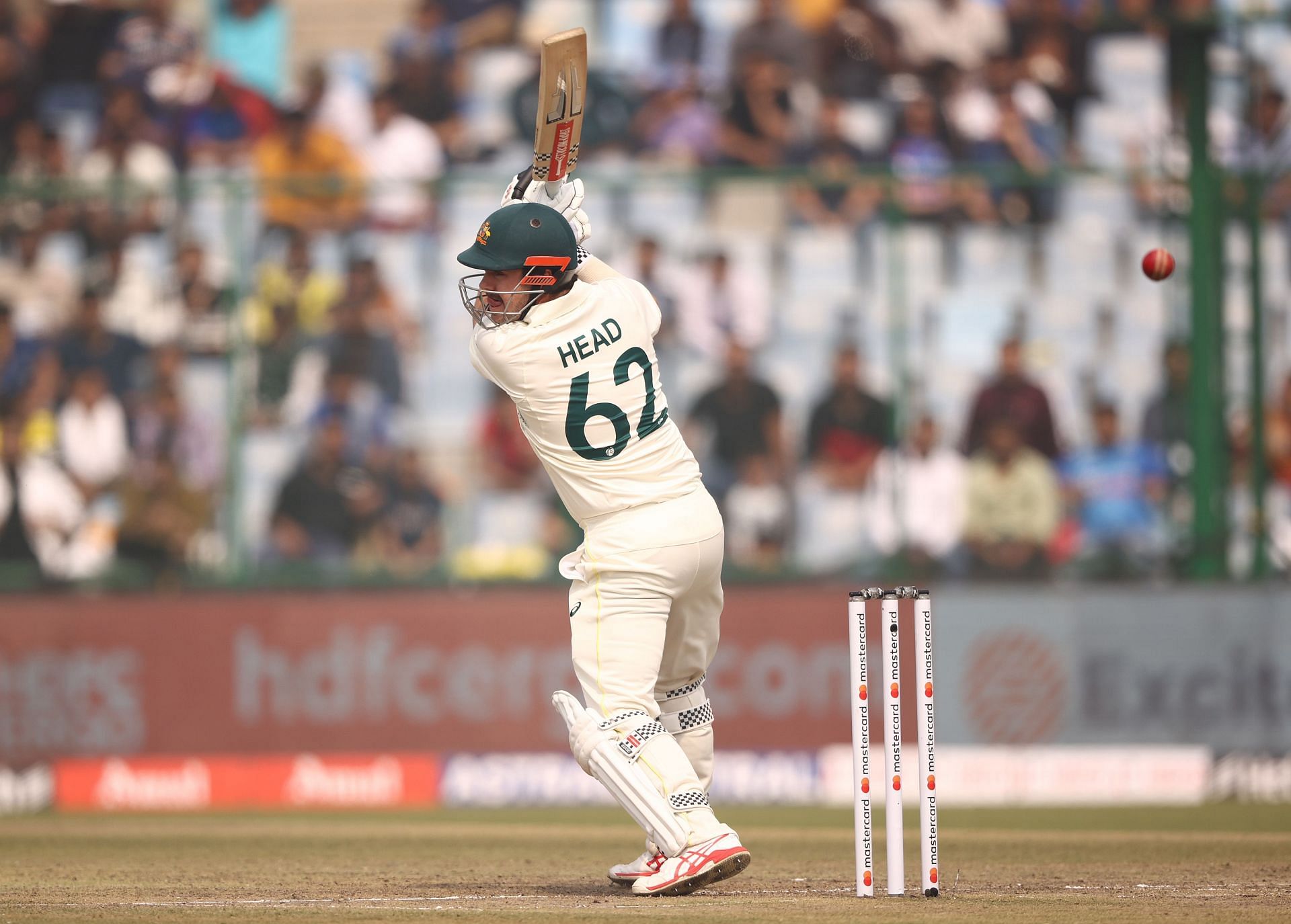 Travis Head scored 43 in the second innings in Delhi. (Credits: Getty)