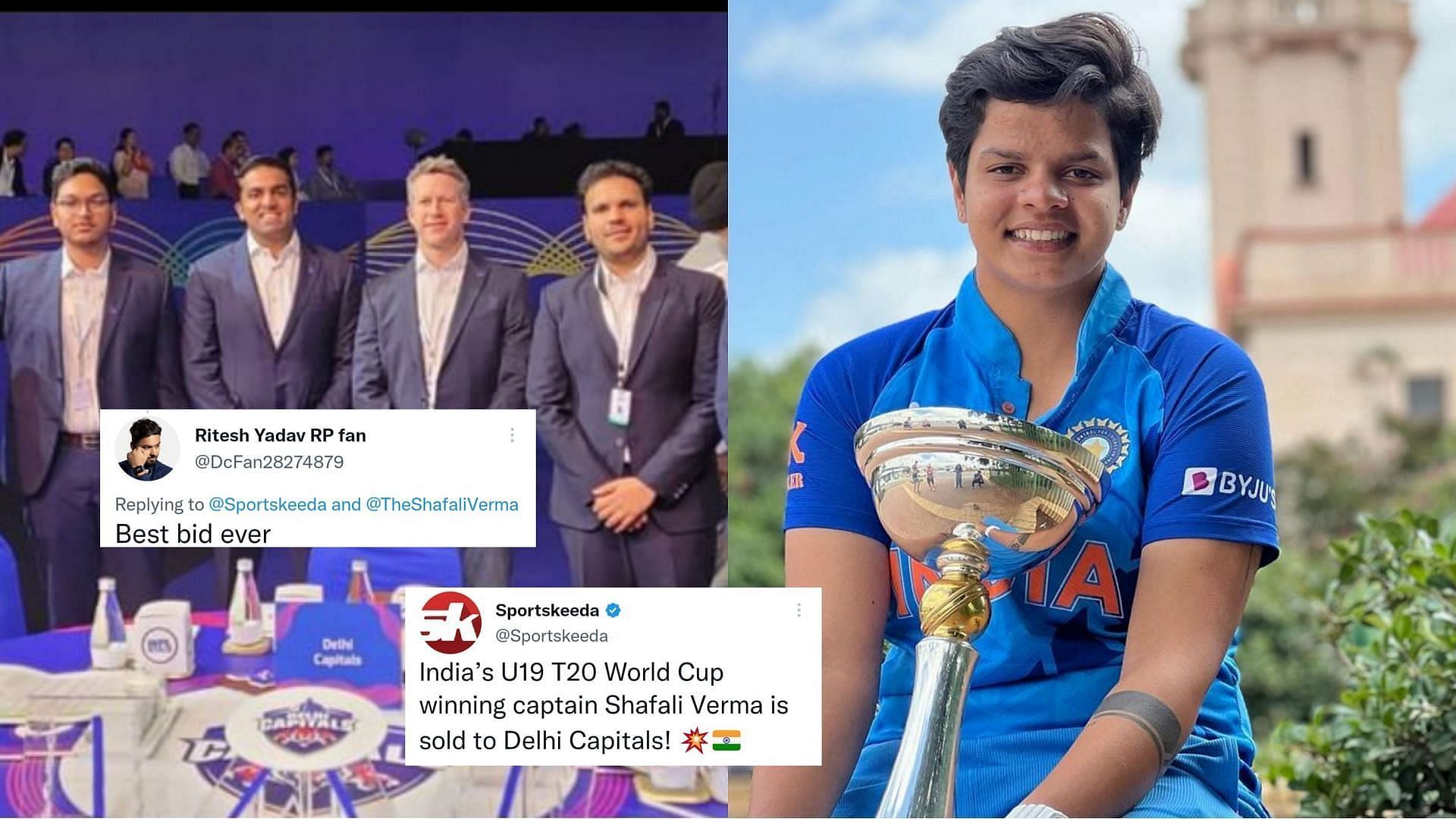 शेफाली वर्मा को लेकर ट्विटर पर आईं प्रतिक्रियाएं