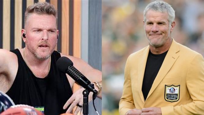 Pat McAfee reveals exact turn of events after getting officially served by Brett Favre