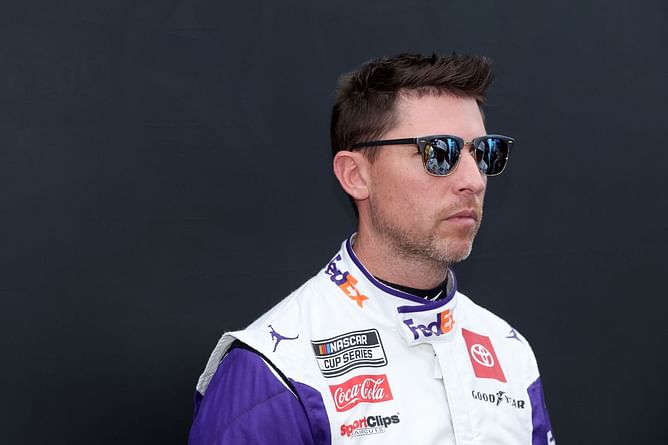"I was just pointing to the cars below me" - Denny Hamlin admits giving Joey Logano the bird during Daytona 500