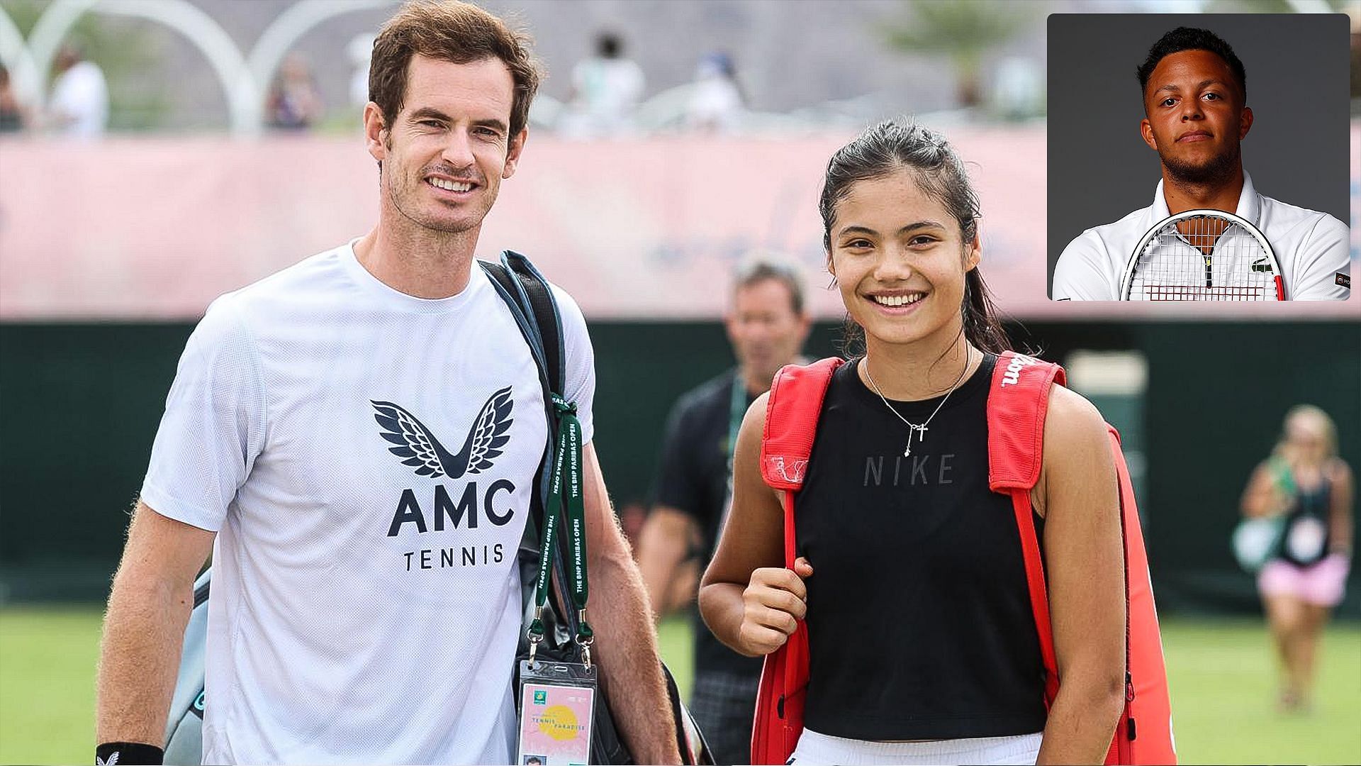 Andy Murray and Emma Raducanu, Jay Clarke (Inset)