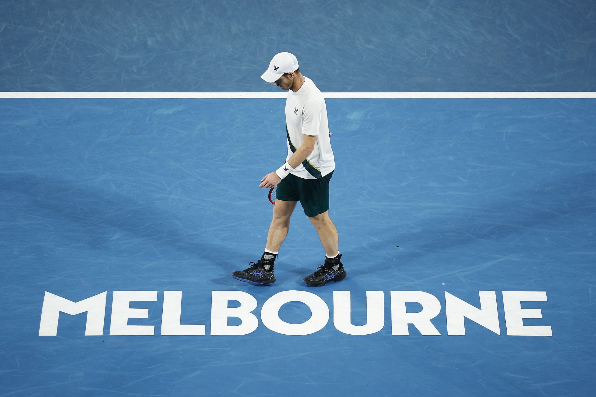 Murray in action at the 2023 Australian Open