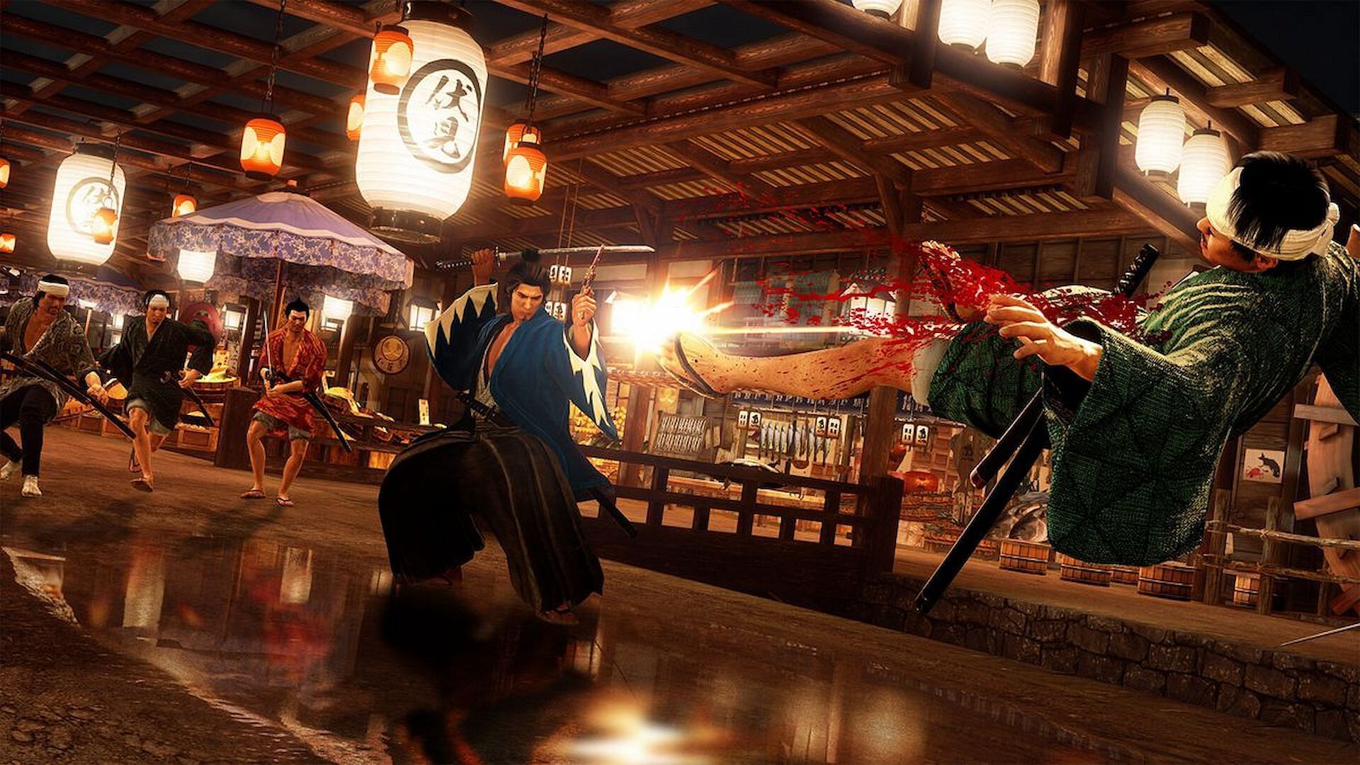 Like a Dragon: Ishin features many boss battles (Image via Sega)