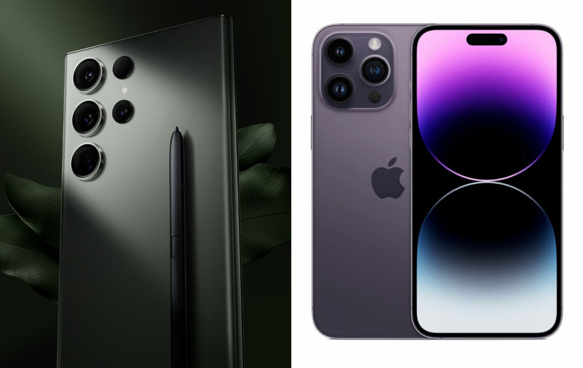 The iPhone 14 Pro Max reflects Apple