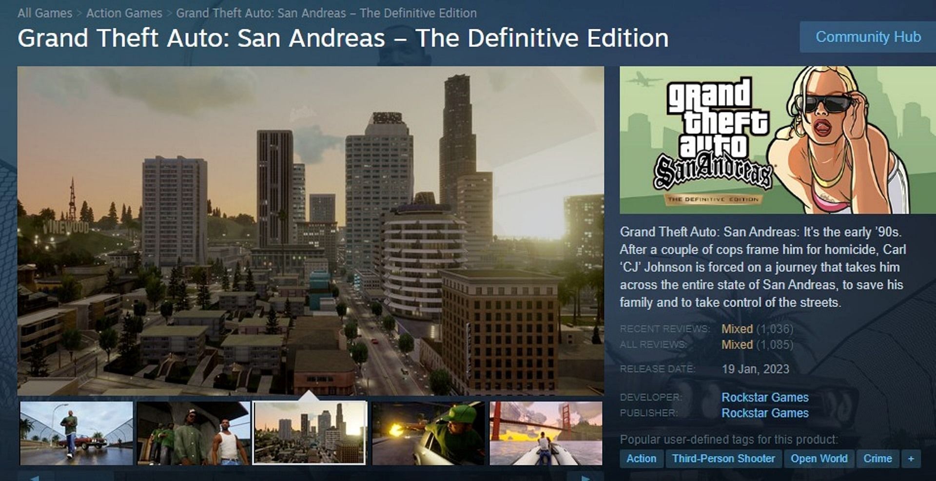 Buy Grand Theft Auto: San Andreas – The Definitive Edition - Microsoft  Store en-SA