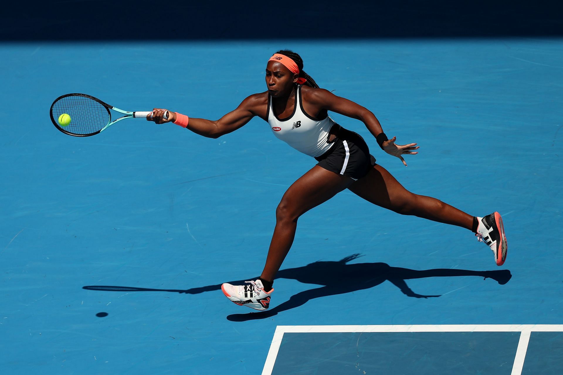 Coco Gauff in action at the 2023 Australian Open.