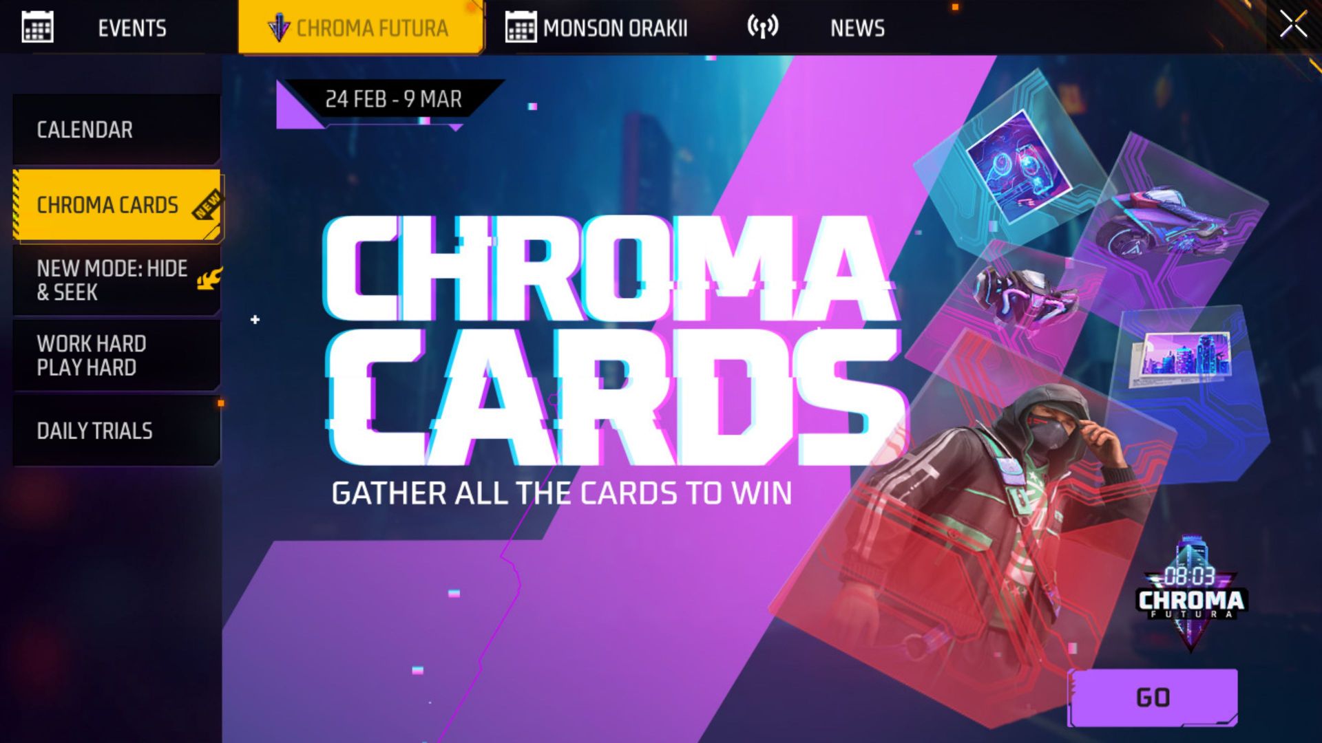 Chroma Futura इवेंट सीरीज (Image via Garena)