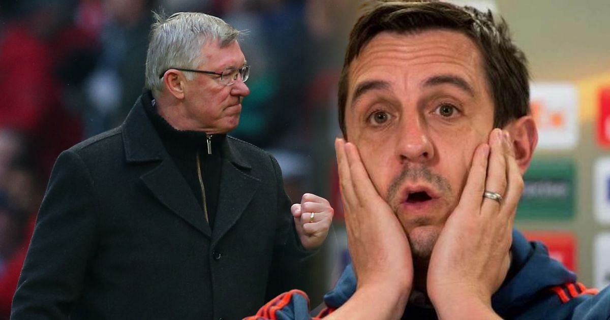 Former Manchester United right-back Gary Neville was the receiving end of a hairdryer by Sir Alex Ferguson in 2003.