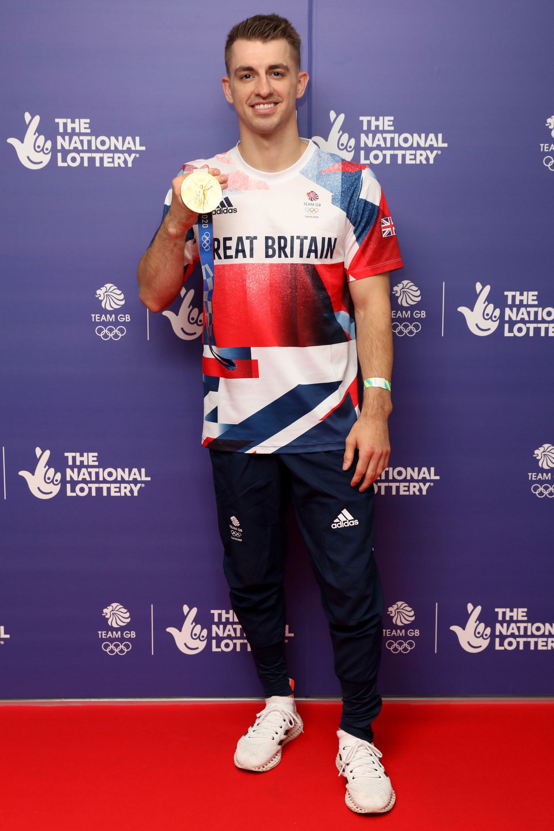 Artistic gymnast Max Whitlock attends The National Lottery&#039;s Team GB homecoming event in 2021