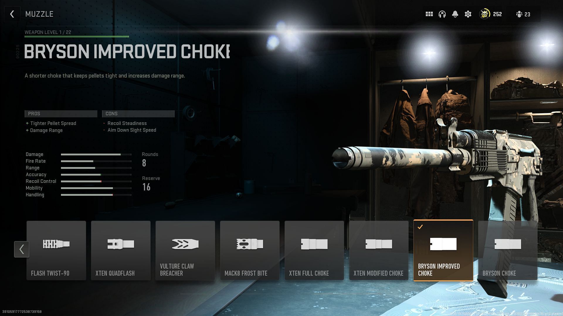 Bryson Improved Choke Muzzle (Image via Activision)