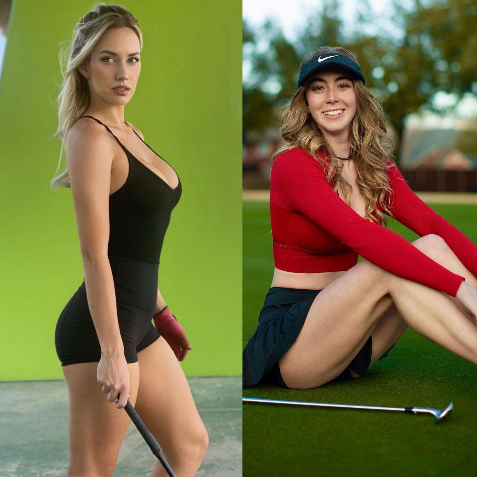 Paige Spiranac and Grace Charis