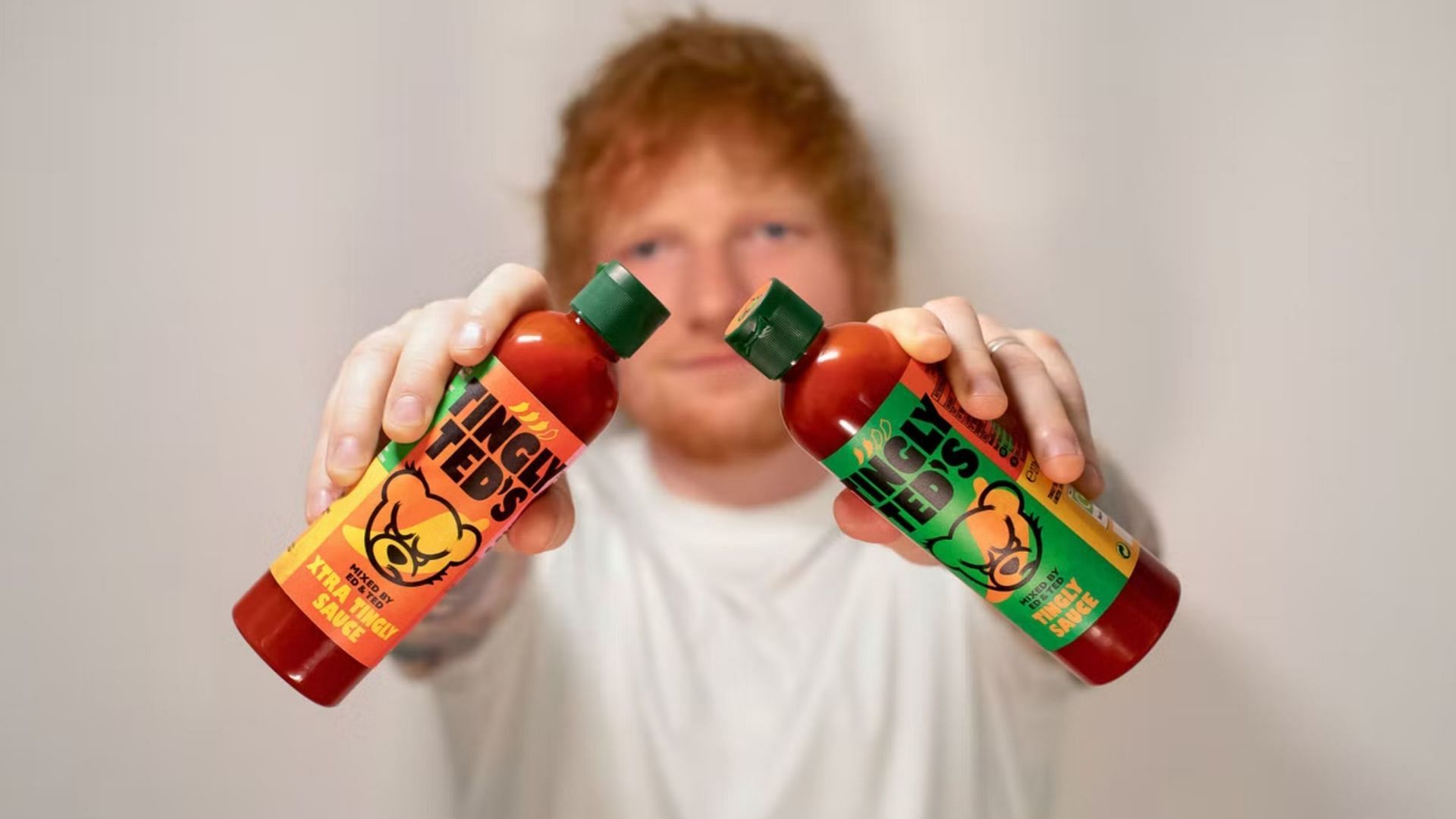 Singer Ed Sheeran introduces the new &lsquo;Tingly Teds&rsquo; Hot Sauces (Image via Ed Sheeran/Instagram)
