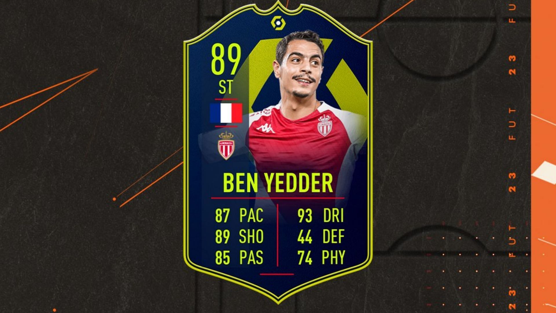 FIFA 23 players can complete the Wissem Ben Yedder Ligue 1 POTM SBC to unlock a great card (Image via EA Sports)